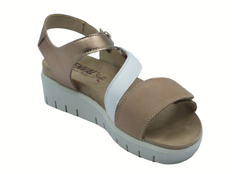 ENVAL Soft ENVAL Soft 7790322 Nabuk Beige Sandali Confort per Donna in nabuk e pelle Beige