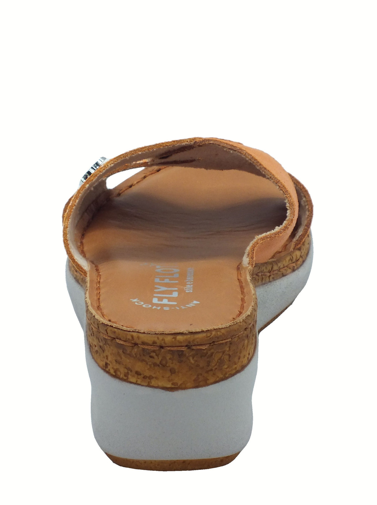 Fly Flot FlyFlot 36 J53 VG Renate Arancio Sandali per Donna pelle effetto satinato argento sottopiede pelle Arancio
