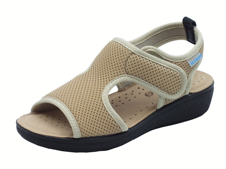 Fly Flot FlyFlot 55 B85 FA Romagnese Beige Ciabatte per Donna in tessuto elasticizzato con sottopiede antisho Beige
