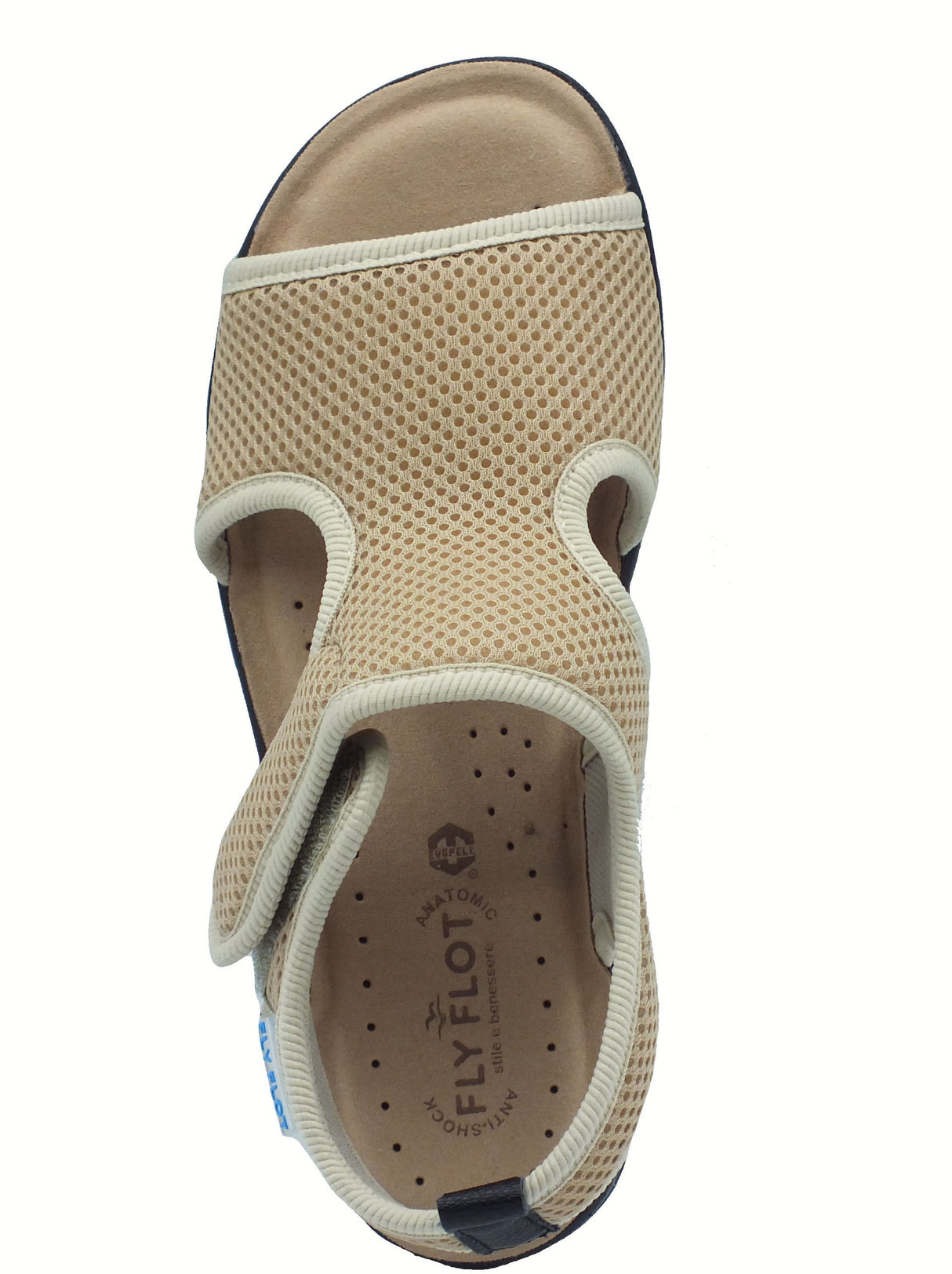 Fly Flot FlyFlot 55 B85 FA Romagnese Beige Ciabatte per Donna in tessuto elasticizzato con sottopiede antisho Beige