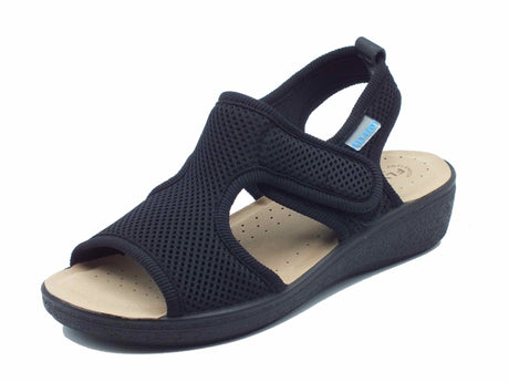 Fly Flot FlyFlot 55 B85 FA Romagnese Nero Ciabatte per Donna tessuto elasticizzato sottopiede antishock Nero