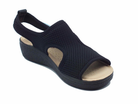 Fly Flot FlyFlot 55 B85 FA Romagnese Nero Ciabatte per Donna tessuto elasticizzato sottopiede antishock Nero