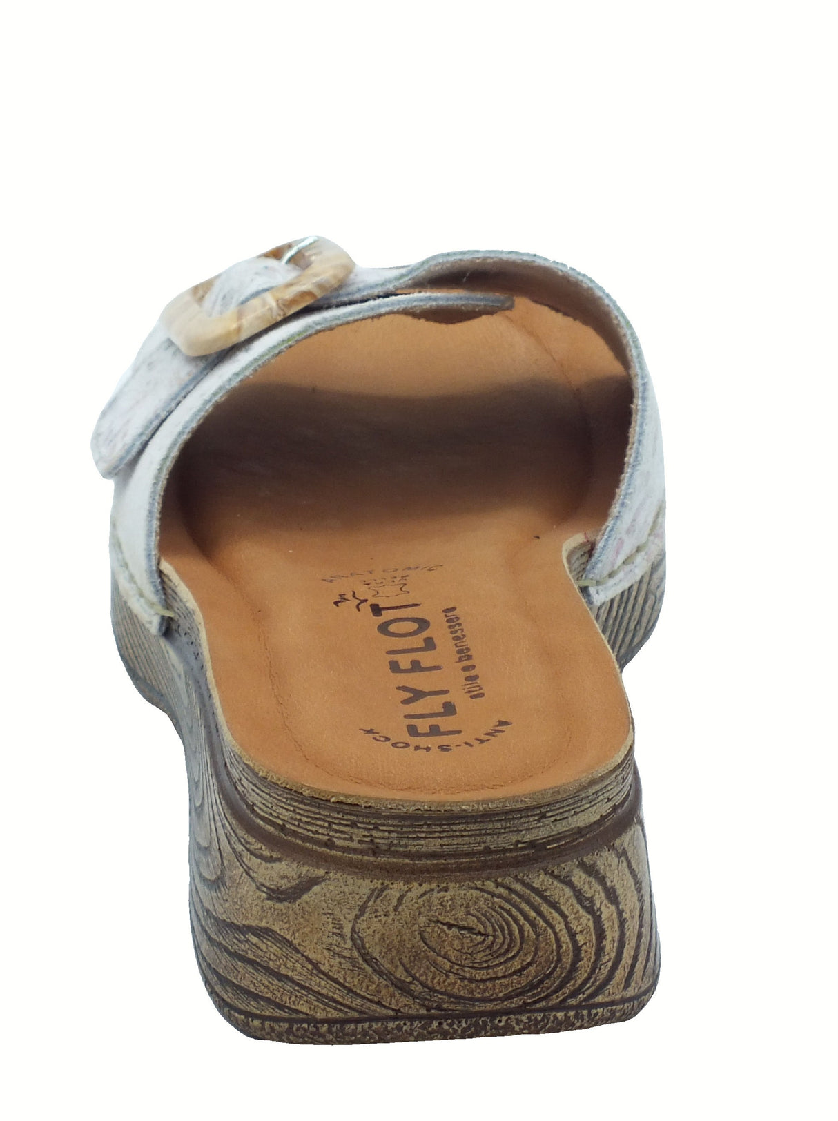 Fly Flot FlyFlot 72 K99 SG Sarzana Grigio Chi Ciabatte per Donna in pelle sottopiede antishock Grigio