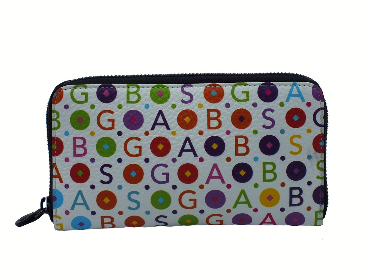 Gabs Gabs G000140ND Pop Bianco Portafogli per Donna in pelle con lampo Bianco