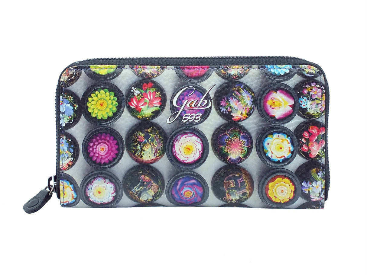 Gabs Gabs G000140ND 593 Piante Grasse Portafogli per Donna in pelle con lampo Piante Grasse