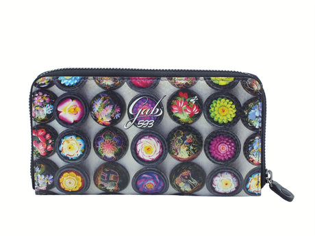 Gabs Gabs G000140ND 593 Piante Grasse Portafogli per Donna in pelle con lampo Piante Grasse