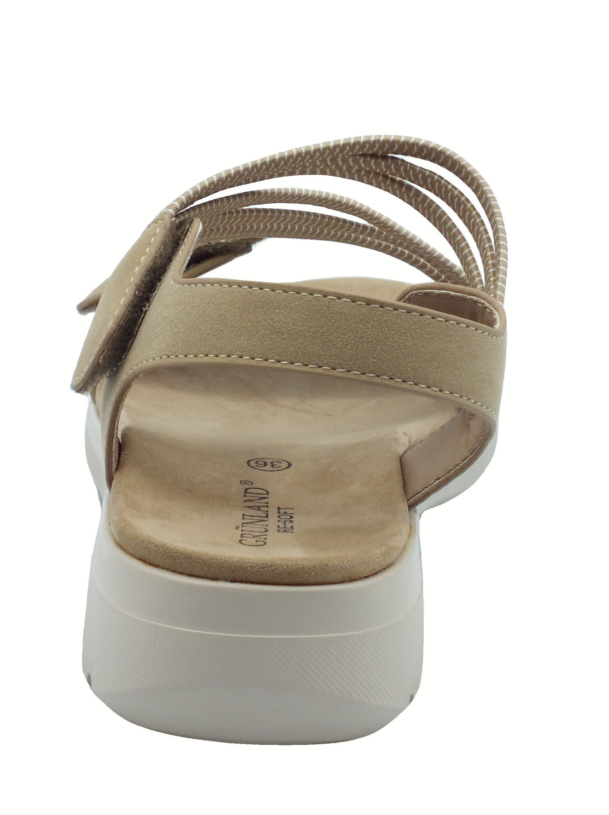 Grunland Grunland DEMA SA2066 Beige Sandali sportivi per Donna in tessuto elasticizzato con doppio strappo Beige