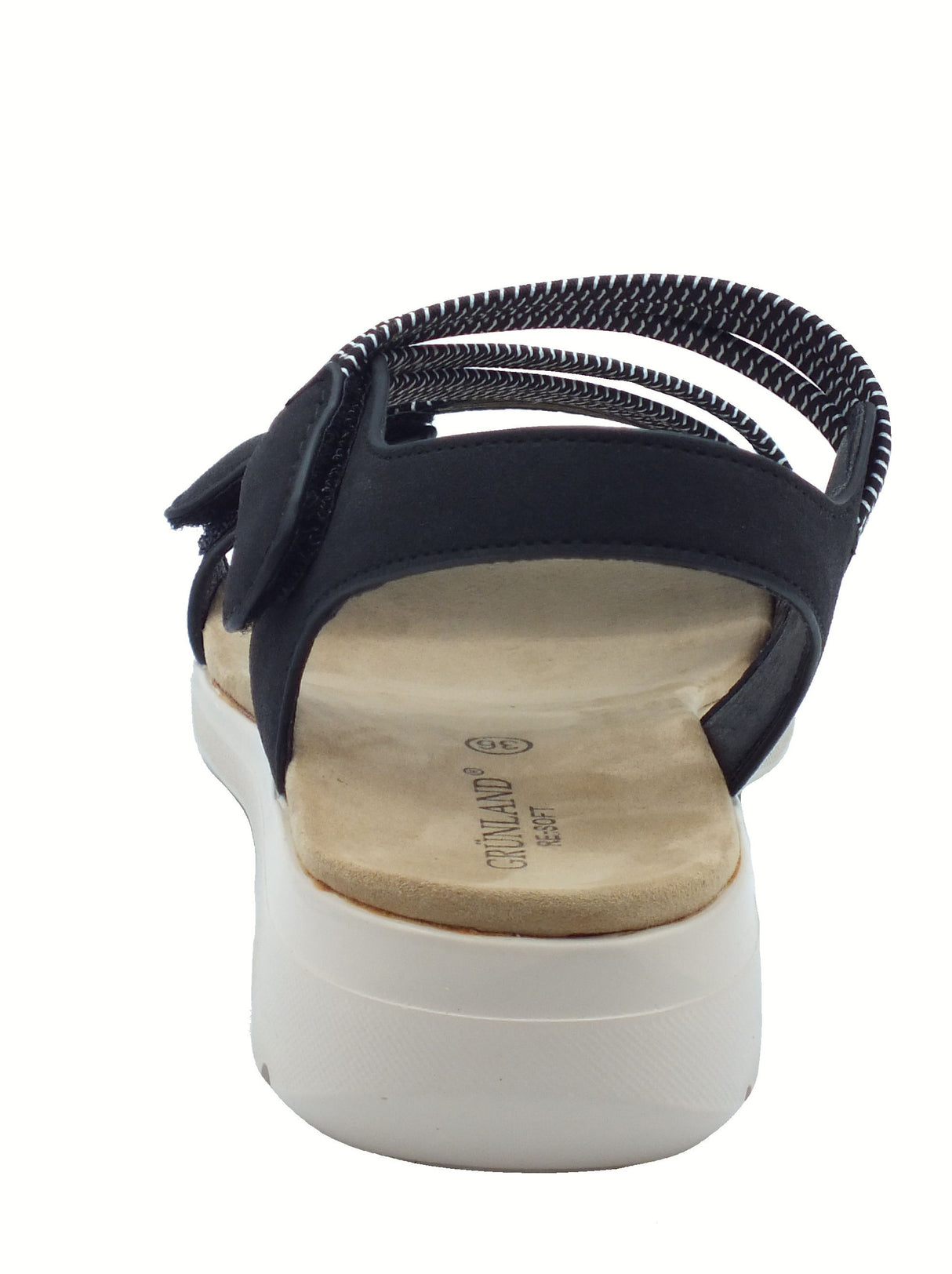 Grunland Grunland DEMA SA2066 Nero Sandali sportivi per Donna in tessuto elasticizzato con doppio strappo Nero