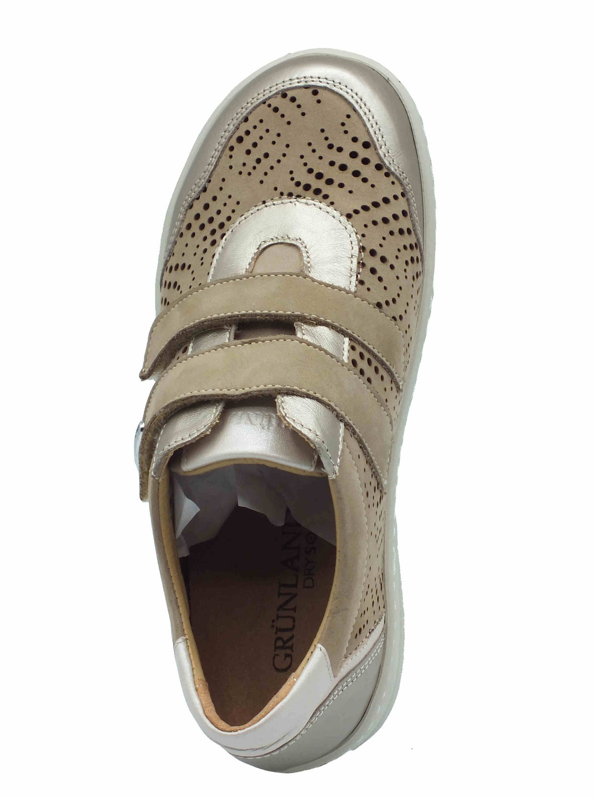 Grunland Grunland NILE SC2150 Corda Sneakers confort per Donna in pelle e nabuk beige Corda