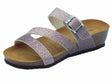 Geox Geox D551AA Sthellae Multicolor Sandali zeppa bassa per Donna in glitter Multicolor
