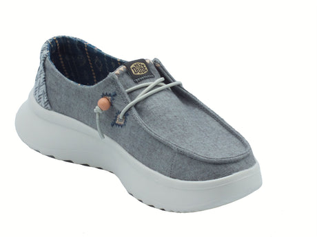 Hey Dude HeyDude 41946 Wendy peak Chambray Woven Grey Scarpe per Donna in tessuto grigio Grey