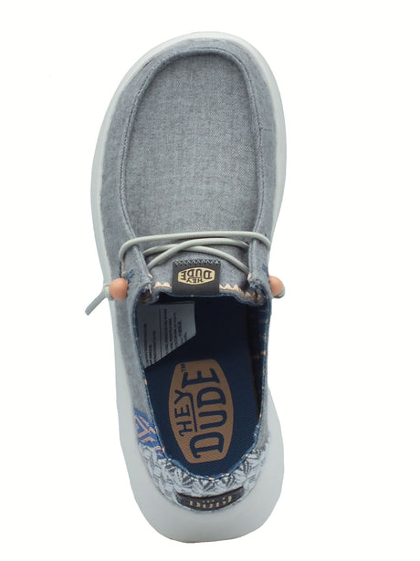 Hey Dude HeyDude 41946 Wendy peak Chambray Woven Grey Scarpe per Donna in tessuto grigio Grey