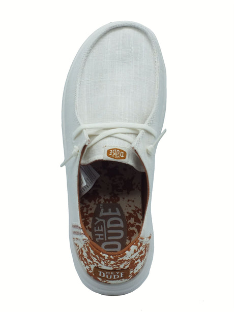 Hey Dude HeyDude 43780 Wendy Rise Animal White Multi Scarpe per Donna in tessuto bianco White Multi