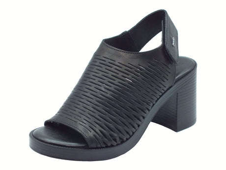 Igi&Co Igi&Co 5690500 Capra Tamponata nero Sandali per Donna in pelle con tacco alto nero