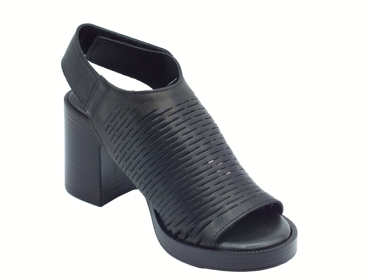 Igi&Co Igi&Co 5690500 Capra Tamponata nero Sandali per Donna in pelle con tacco alto nero