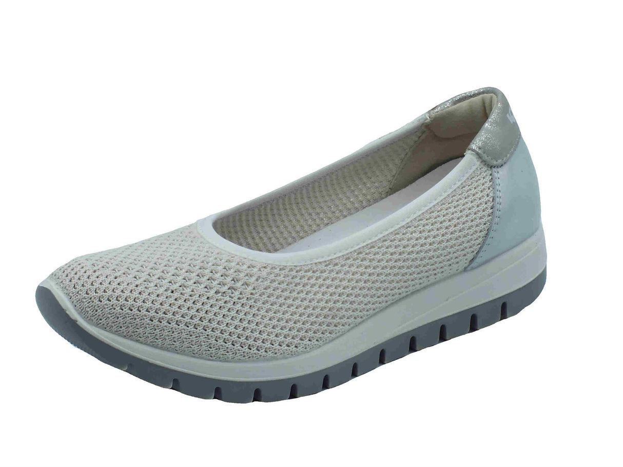 Igi&Co Igi&Co 7658544 Bianco Ballerine per Donna in tessuto zeppa bassa Bianco