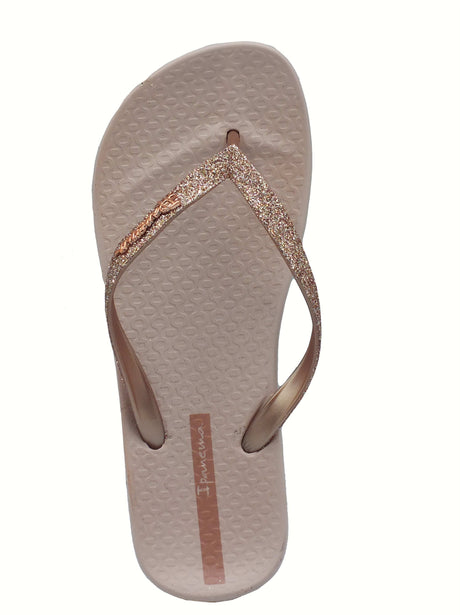 Ipanema Ipanema 83140 Lolita Glitter Pink Infradito con zeppa bassa per Donna in gomma rosa Pink