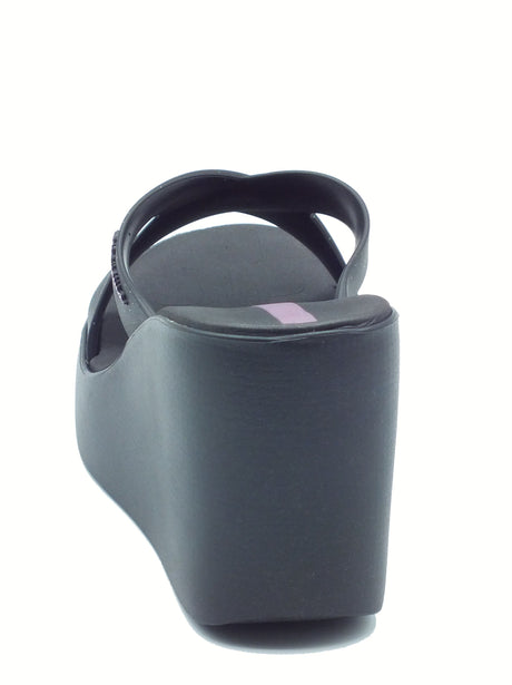 Ipanema Ipanema 83646 High Fashion Slide Black Sandali con zeppa alta per Donna in gomma nero Black