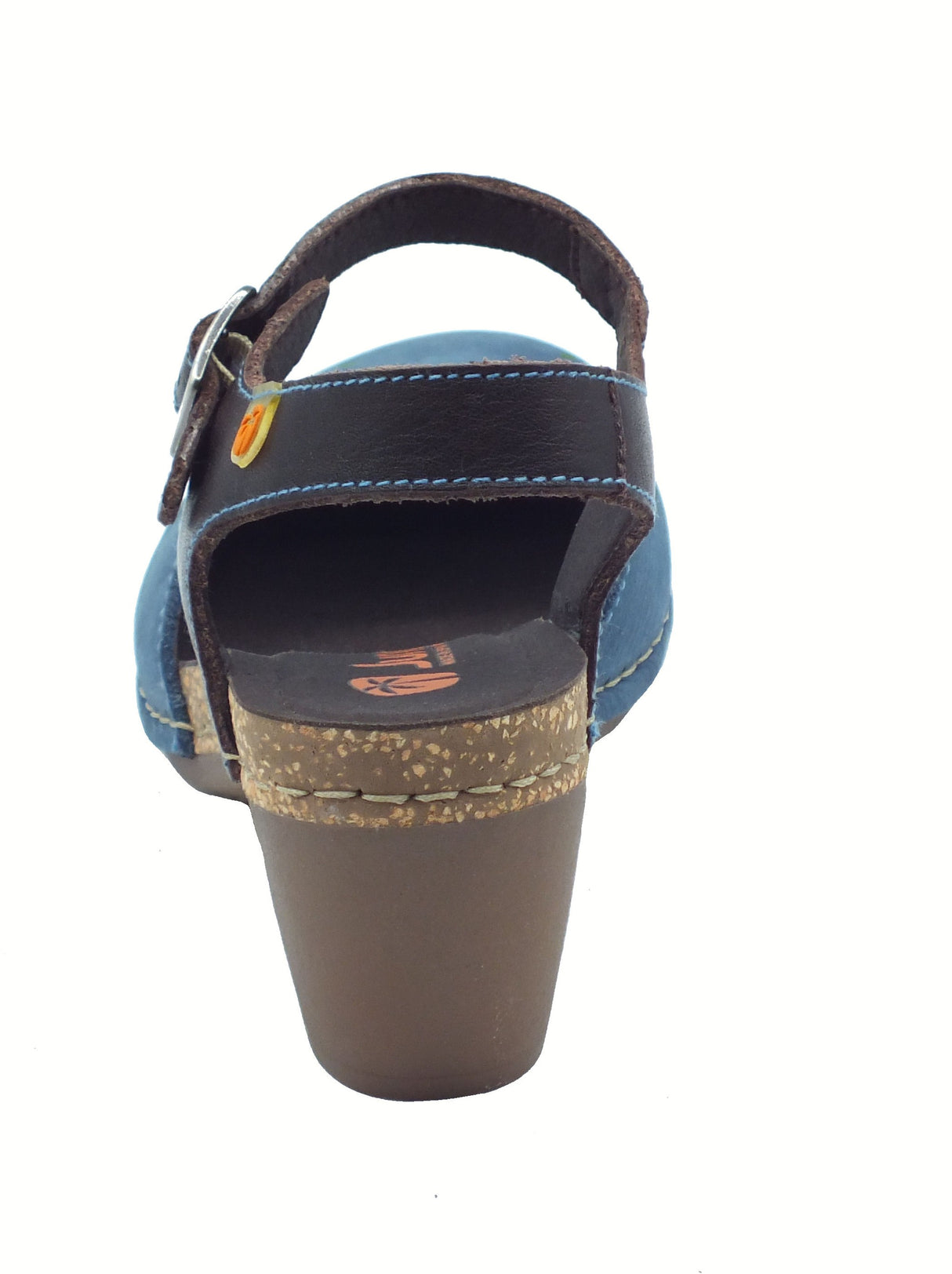 Jungla Jungla 7465 Samoa Ocean Pop Camila Sandali per Donna in pelle testa di moro e blu con tacco medio blu