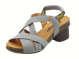 Jungla Jungla 8203 Nubuck Beach Palm Camila Sandali per Donna in grigio con tacco medio grigio
