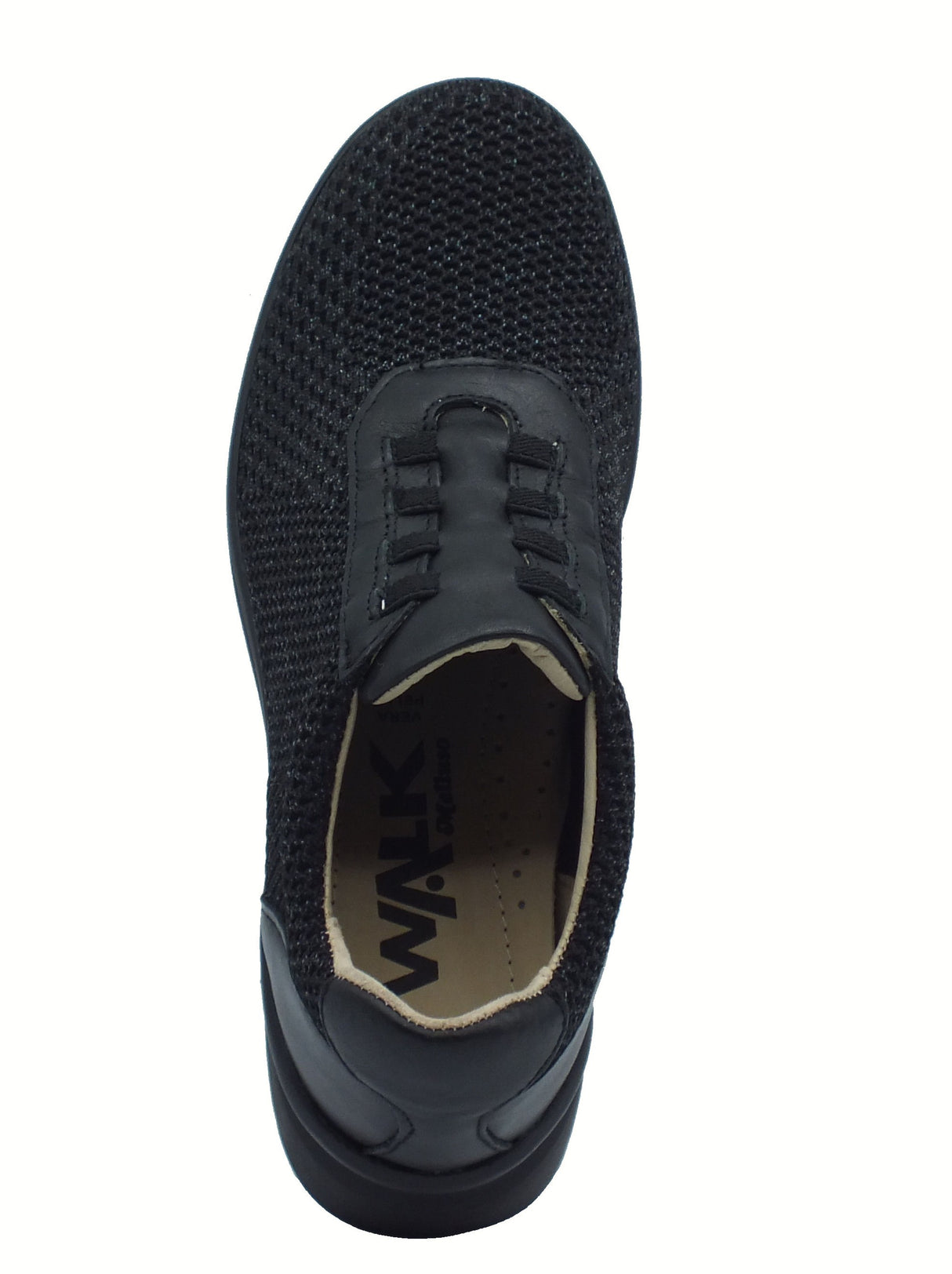 Melluso Melluso Walk K55431Z Nero Sneakers Slip-On per Donna in tessuto zeppa alta Nero