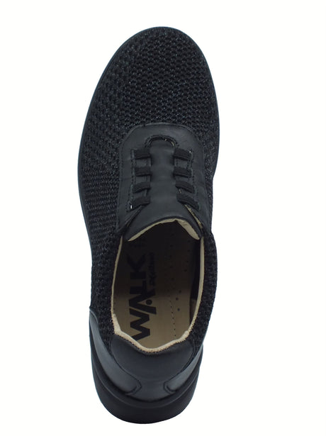 Melluso Melluso Walk K55431Z Nero Sneakers Slip-On per Donna in tessuto zeppa alta Nero
