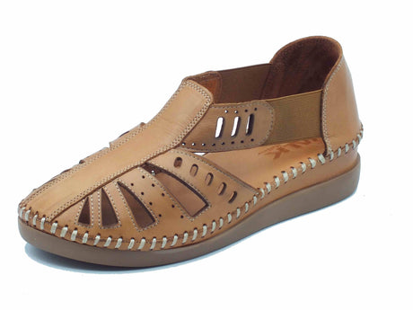 Melluso Melluso Walk K70058 Tanganica Mocassini per Donna in pelle traforata zeppa bassa Tanganica