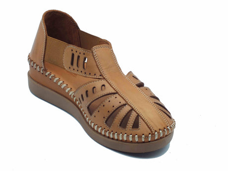 Melluso Melluso Walk K70058 Tanganica Mocassini per Donna in pelle traforata zeppa bassa Tanganica