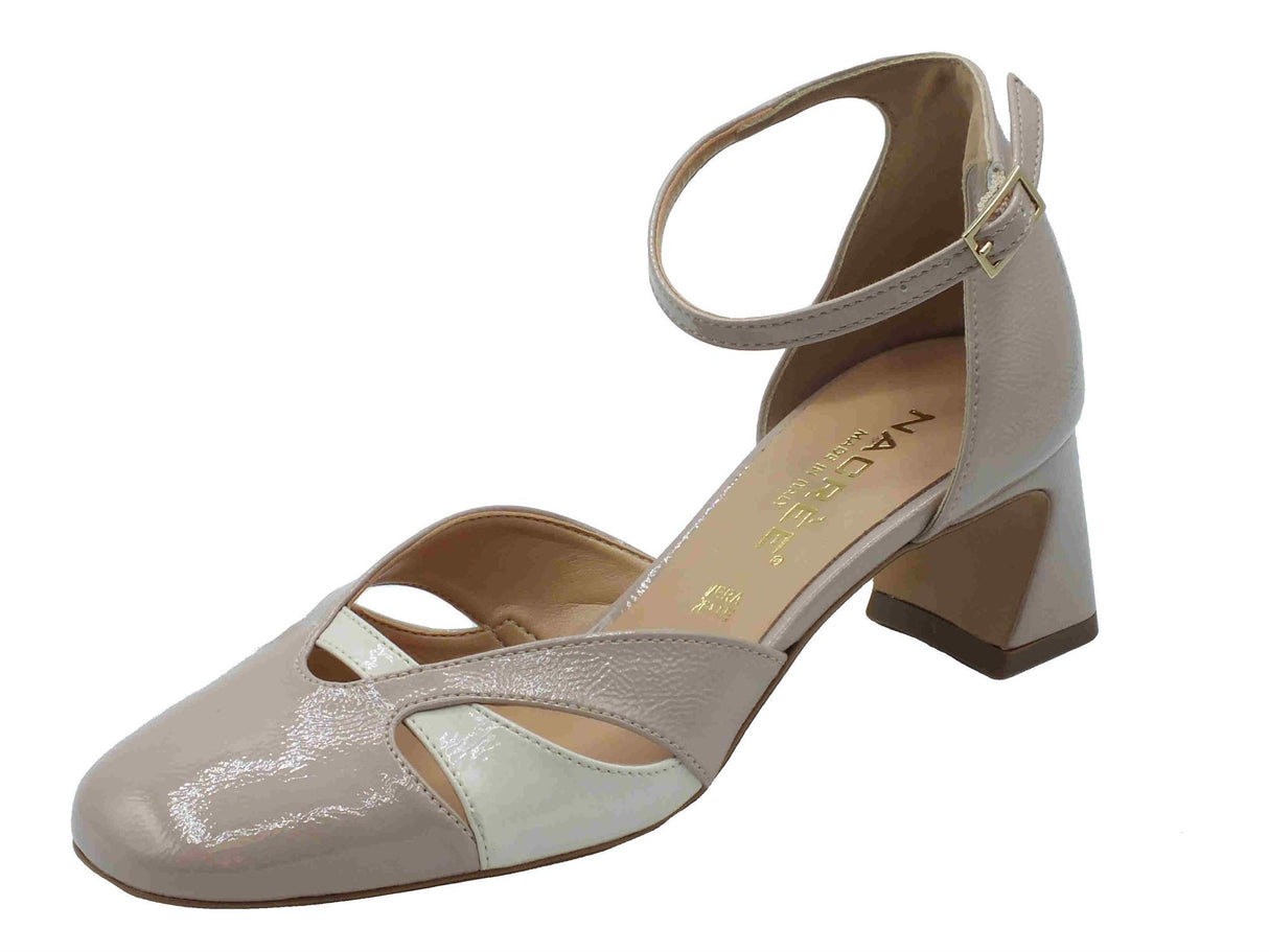 Nacrèe Nacrèe 2391018 Napl Nude Burro Sandali eleganti rosa naturale per Donna con tacco basso Burro