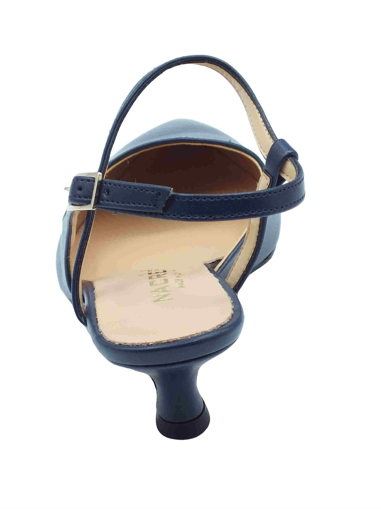 Nacrèe Nacrèe 894M046 Cap Blu Decoltè elegante in ecopelle per Donna tacco medio Blu