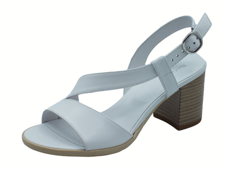 Nero Giardini Nero Giardini Sandali tacco alto Donna E410440D Loira Bianco pelle bianco Bianco