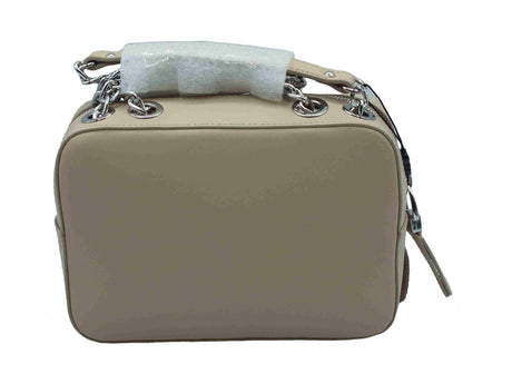 Nero Giardini NeroGiardini E443713D Reno Lino Tracollina mini con catenelle per Donna in vera pelle con lampo Lino