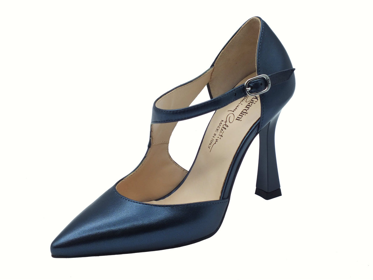 Nero Giardini NeroGiardini E512220DE Laminato Oceano Decoltè elegante per Donna in pelle con tacco alto Laminato Oceano