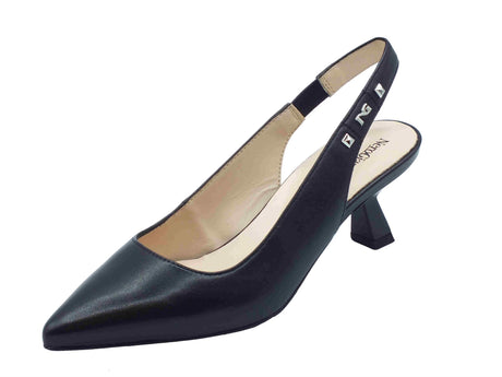 Nero Giardini NeroGiardini E512250DE Nappa Pand. Nero Sandali eleganti per donna con cinturino e tacco basso Nero