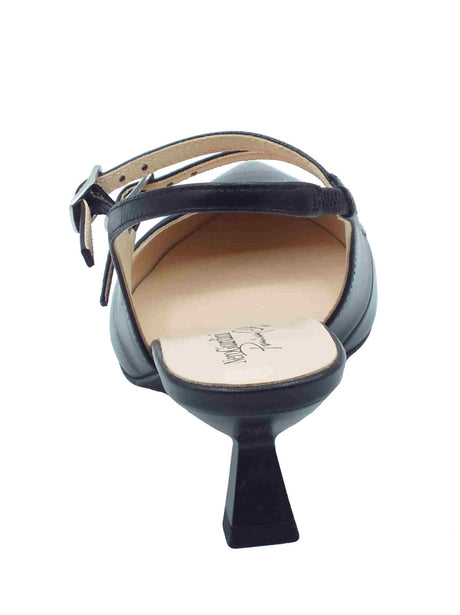 Nero Giardini NeroGiardini E512252DE Nappa Pand. Nero Sandali eleganti donna doppio cinturino e tacco basso Nero