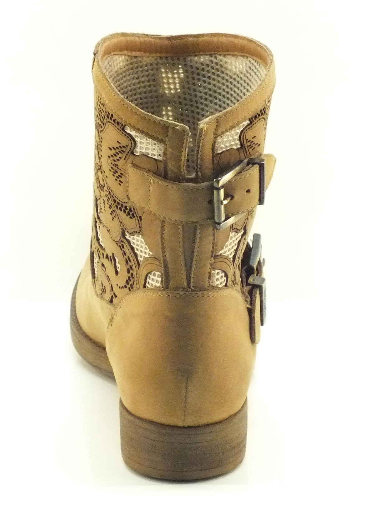 Nero Giardini Tronchetti Nero Giardini per donna in nabuk laserato colore cuoio Manila Whisky Sabbia