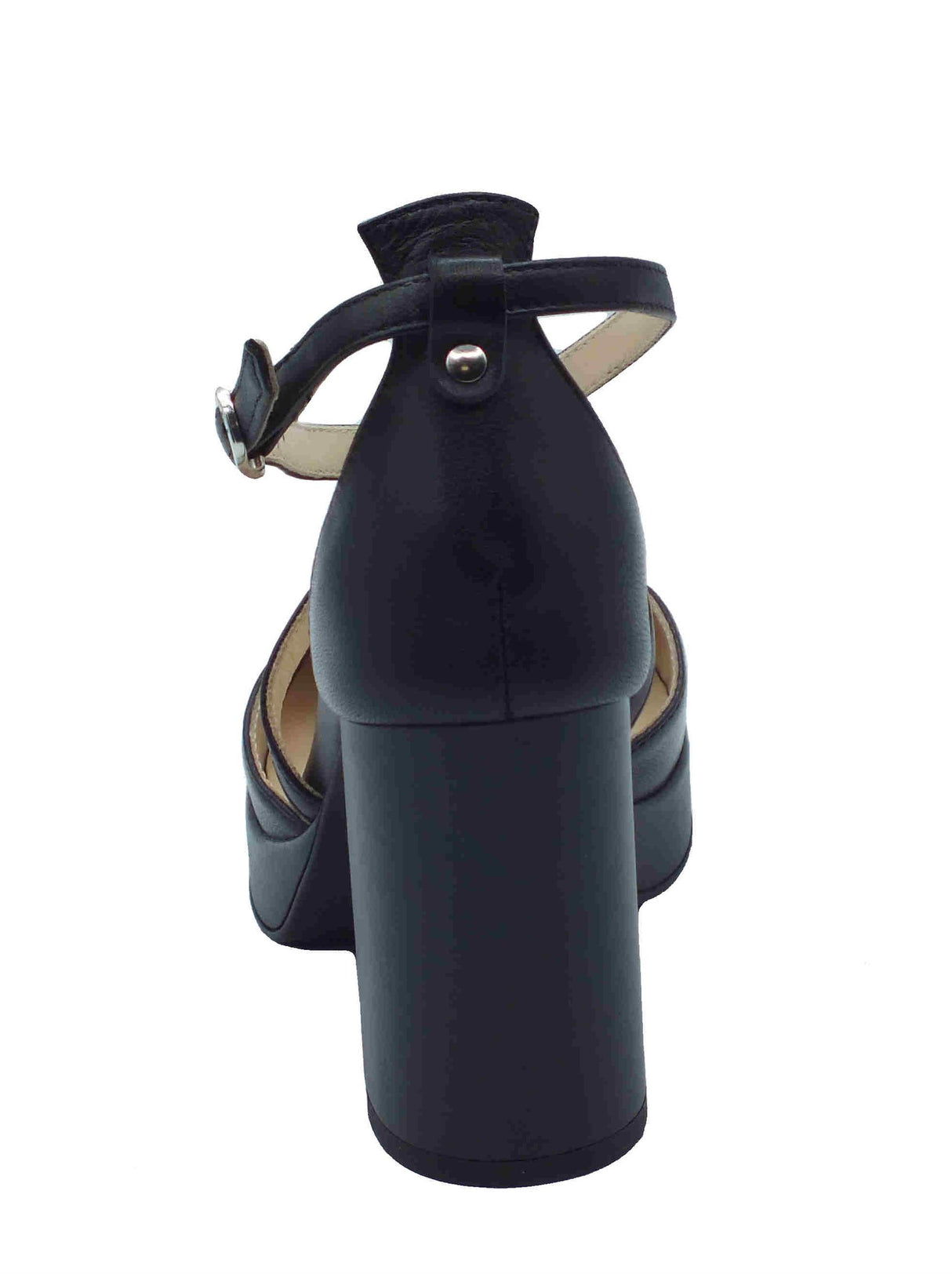 Nero Giardini NeroGiardini E512300D Nappa Pandora Nero Decoltè elegante per donna con cinturino e tacco alto Nero