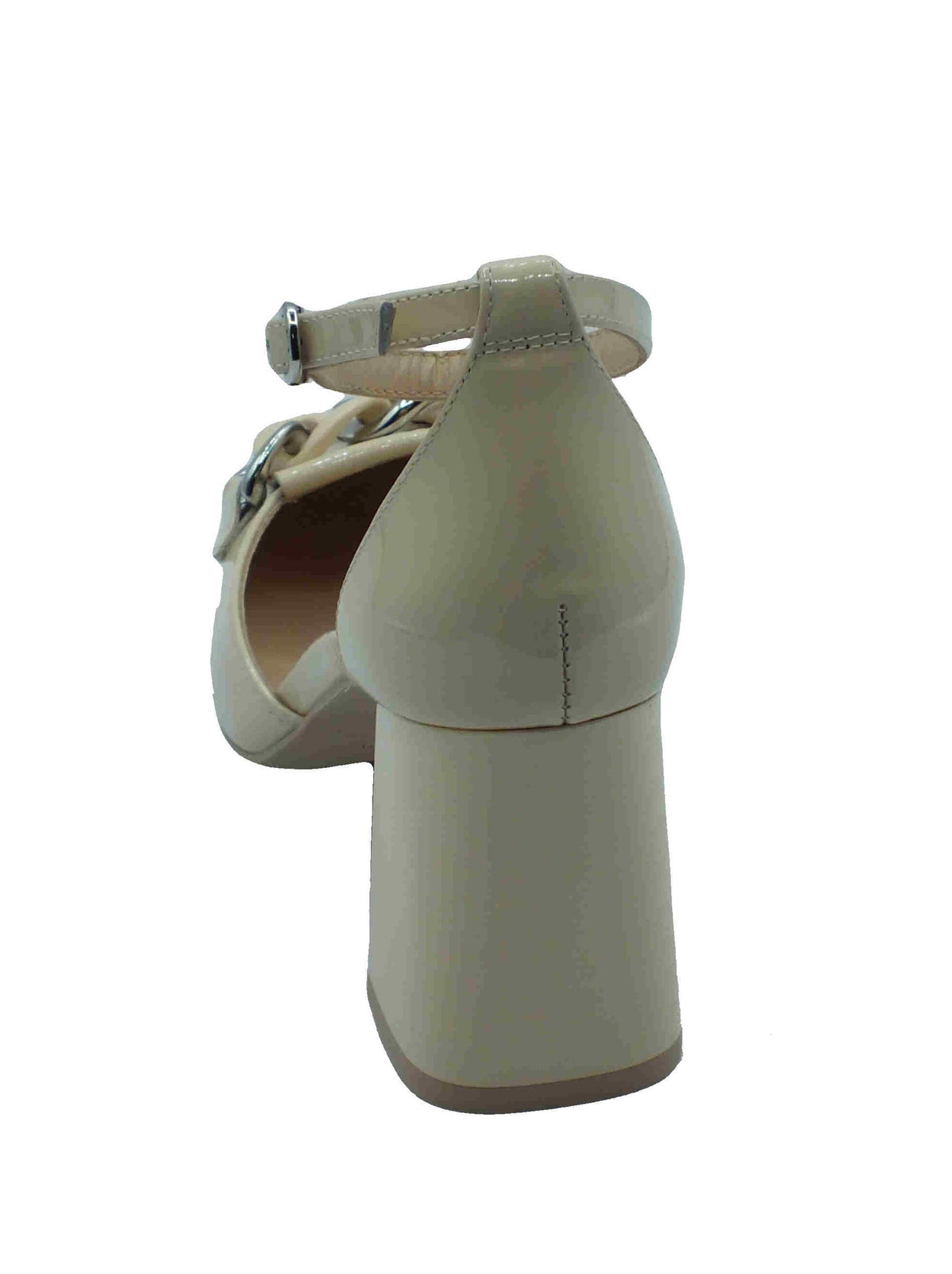 Nero Giardini NeroGiardini E512312D Vernice Latte Decoltè elegante per donna con cinturino e tacco alto Vernice Latte