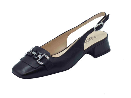 Nero Giardini NeroGiardini E512330D Nappa Pand. Nero Sandali eleganti per donna con cinturino e tacco basso Nero