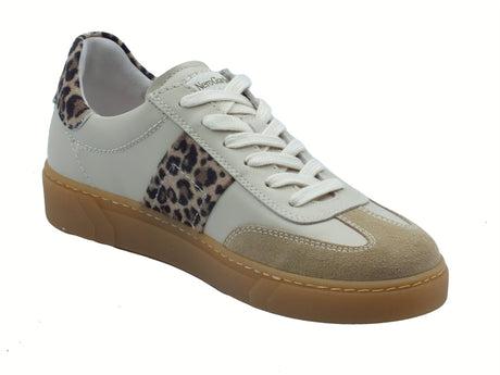 Nero Giardini NeroGiardini E513007D Velour Nudo Velvet Milk Sneakers Sportive Donna pelle nabuk zeppa bassa bianco