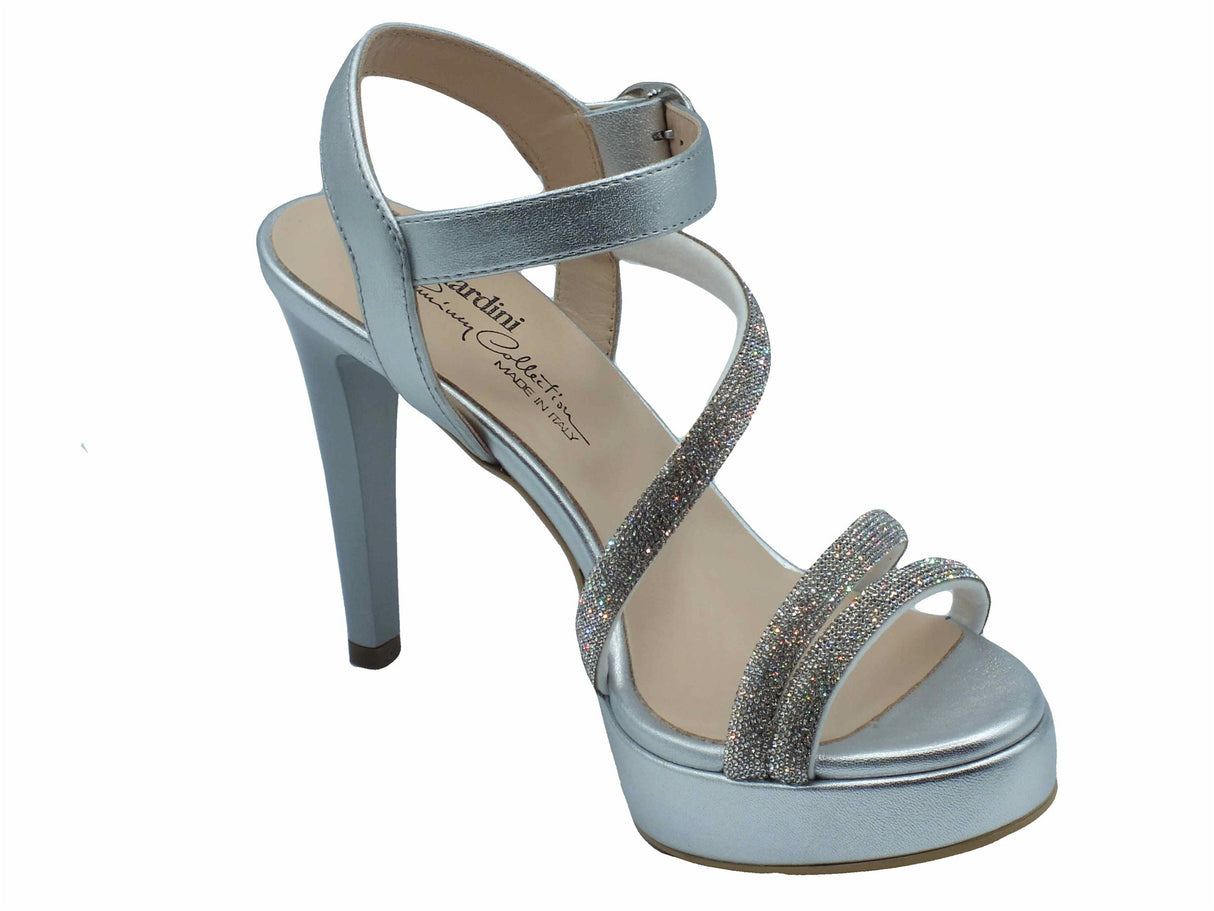 Nero Giardini Nero Giardini Sandali tacco alto Donna E513150DE Laminato Argento pelle argento Argento