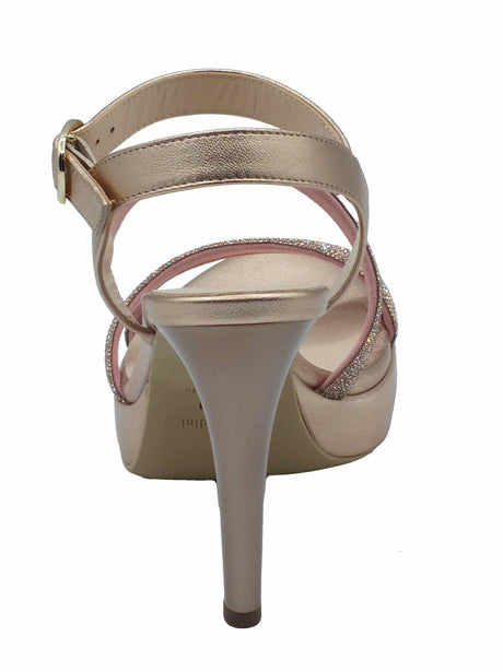 Nero Giardini NeroGiardini E513150DE Laminato Phard Sandali eleganti donna in pelle cinturino e tacco alto Laminato Phard