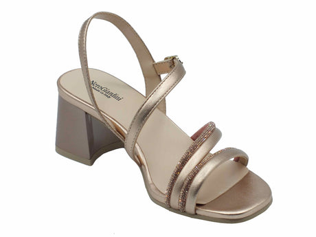 Nero Giardini NeroGiardini E513280D Laminato Phard Sandali per donna in pelle brillanti cinturino e tacco alto Phard