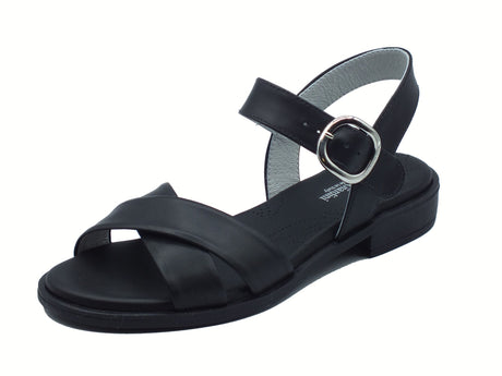Nero Giardini Nero Giardini Sandali tacco basso Donna E513400D Barolo Nero pelle nero Nero