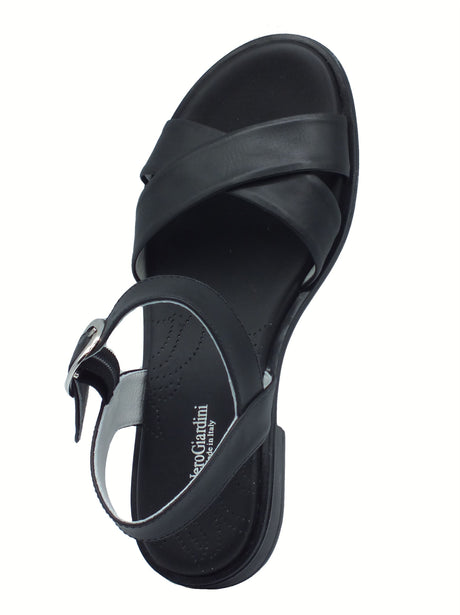 Nero Giardini Nero Giardini Sandali tacco basso Donna E513400D Barolo Nero pelle nero Nero