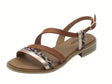 Nero Giardini NeroGiardini E513418D Brill Aida Beige Sandali per Donna pelle animal fibietta e tacco basso Beige