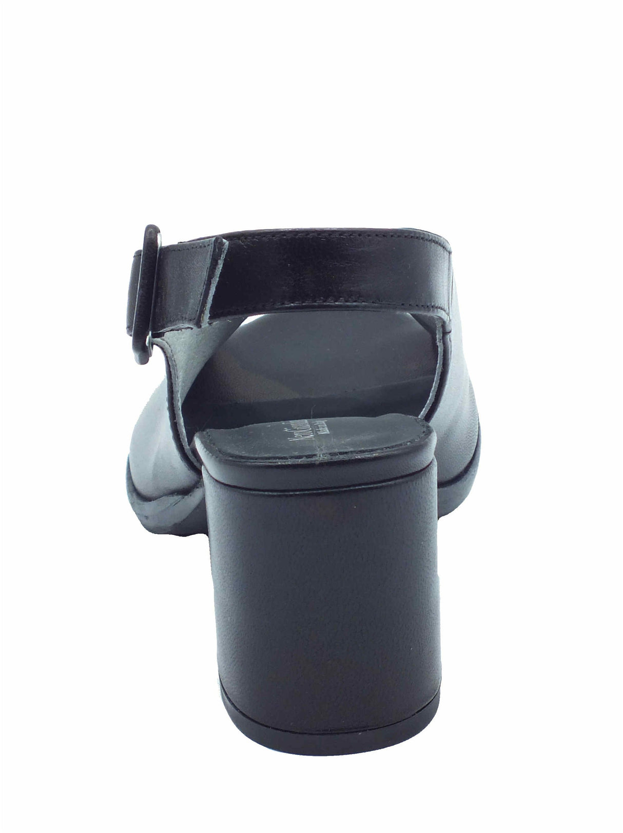 Nero Giardini NeroGiardini E513450D Pandora Nero Sandali per donna in pelle con cinturino e tacco alto Nero