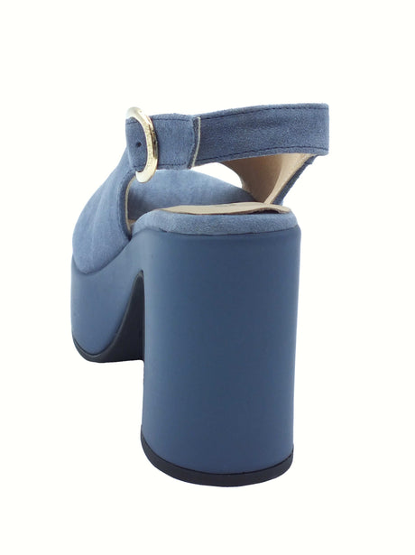 Nero Giardini NeroGiardini E513646D Velour Avio Sandali per Donna in nabuk con fibietta e tacco alto Avio