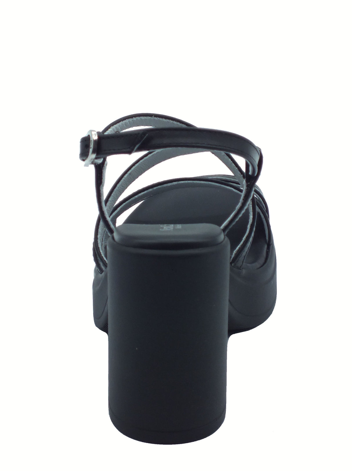 Nero Giardini NeroGiardini E513660D Barolo Nero Sandali per Donna in pelle con fibietta e tacco alto Nero