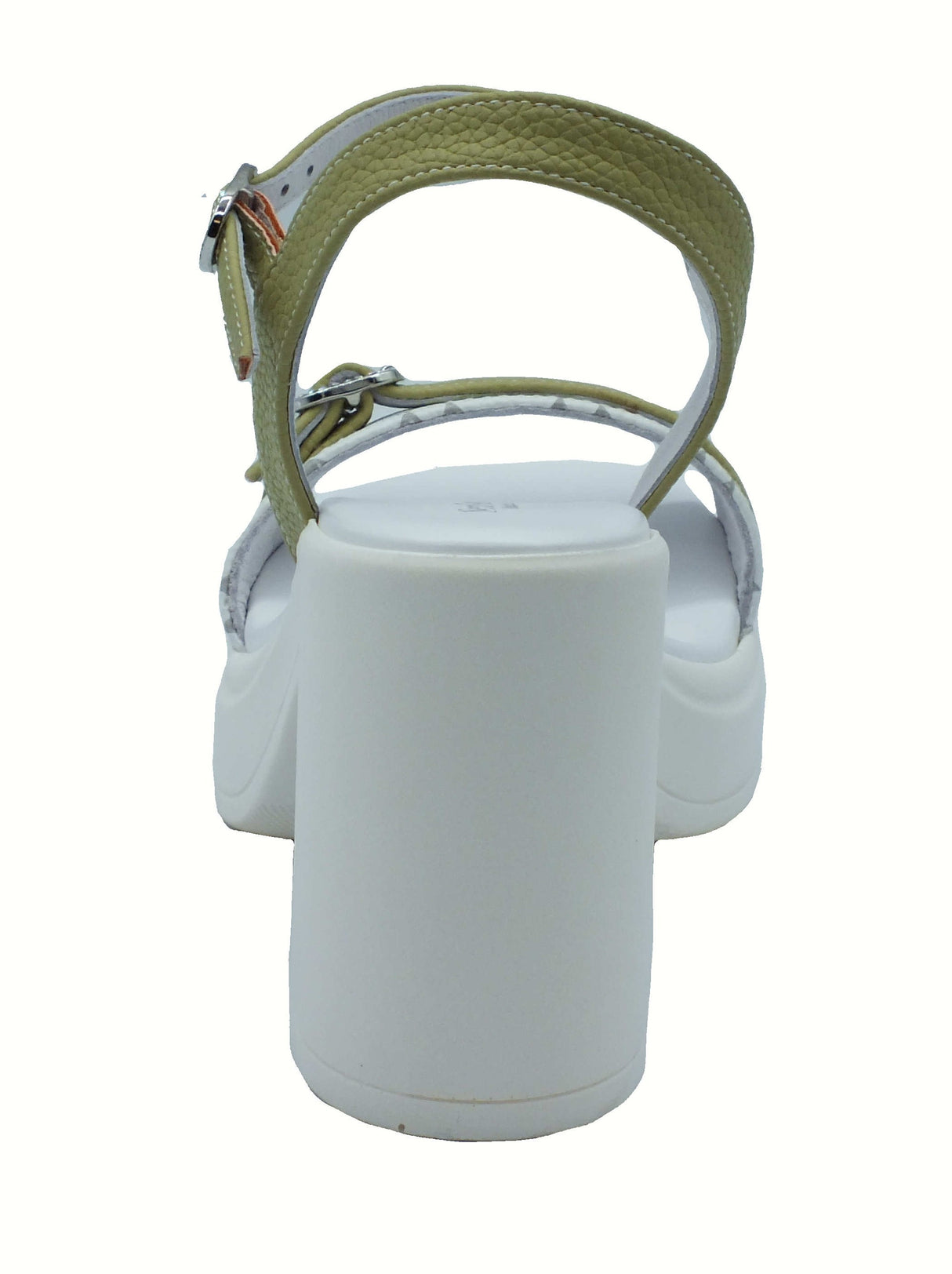 Nero Giardini NeroGiardini E513664D Giove Bianco Pistacchio Sandali per Donna in pelle con fibietta e tacco alto bianco